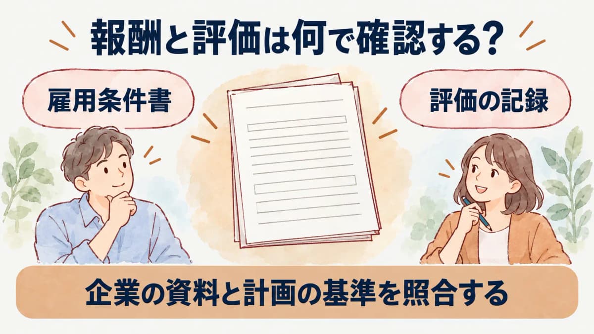 報酬と評価を別の基準で確認するための図
